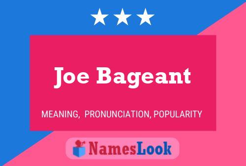 Póster del nombre Joe Bageant