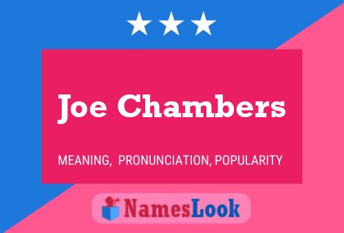 Póster del nombre Joe Chambers