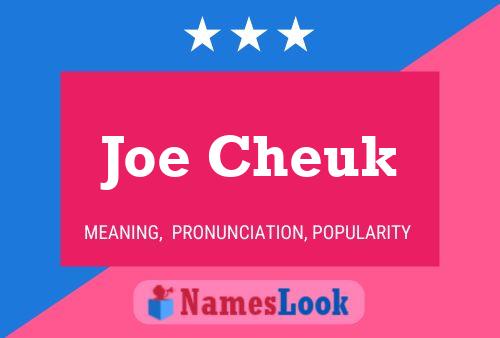 Póster del nombre Joe Cheuk