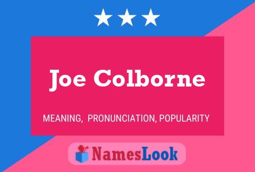 Póster del nombre Joe Colborne