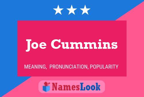 Póster del nombre Joe Cummins