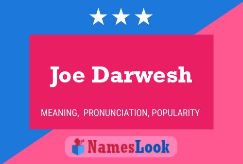 Póster del nombre Joe Darwesh