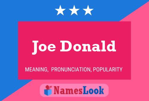 Póster del nombre Joe Donald