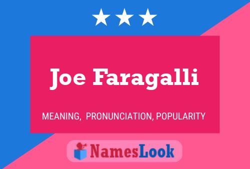 Póster del nombre Joe Faragalli