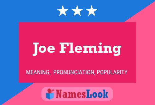 Póster del nombre Joe Fleming