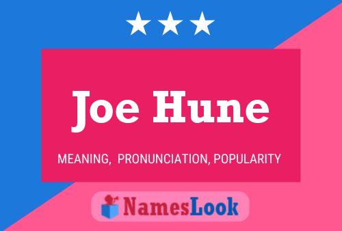 Póster del nombre Joe Hune