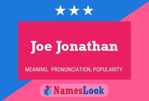 Póster del nombre Joe Jonathan