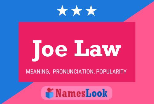 Póster del nombre Joe Law