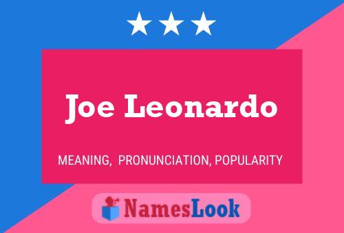 Póster del nombre Joe Leonardo