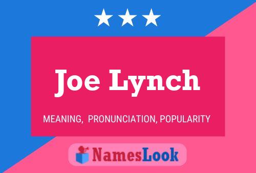 Póster del nombre Joe Lynch