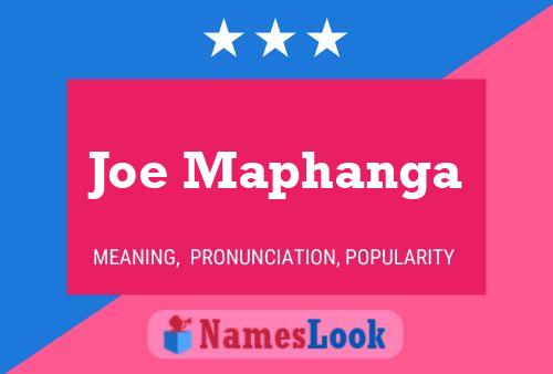 Póster del nombre Joe Maphanga