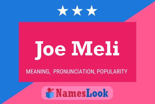 Póster del nombre Joe Meli