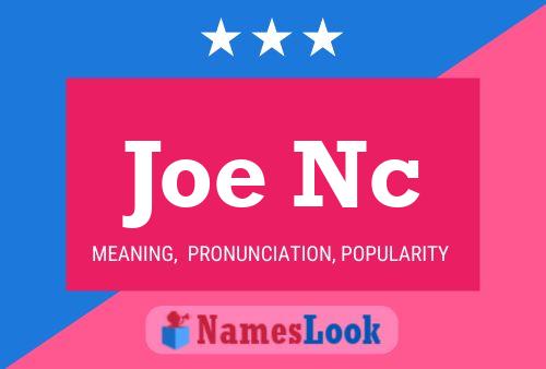 Póster del nombre Joe Nc