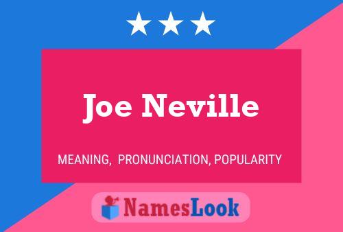 Póster del nombre Joe Neville