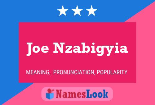 Póster del nombre Joe Nzabigyia