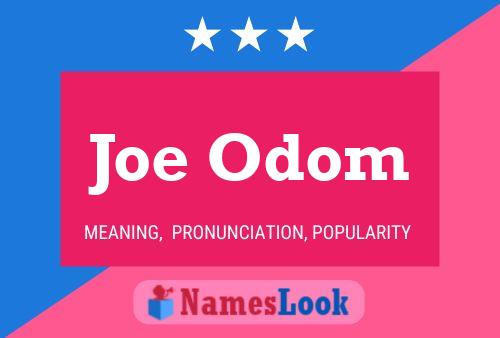 Póster del nombre Joe Odom