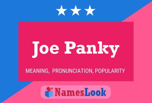 Póster del nombre Joe Panky