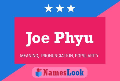 Póster del nombre Joe Phyu