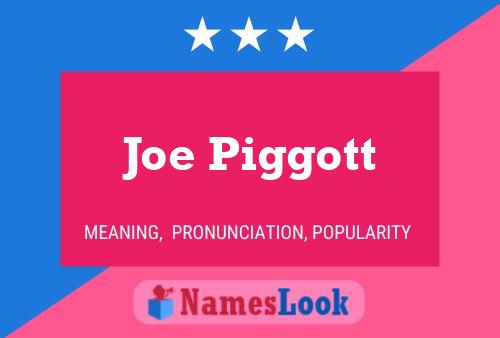 Póster del nombre Joe Piggott