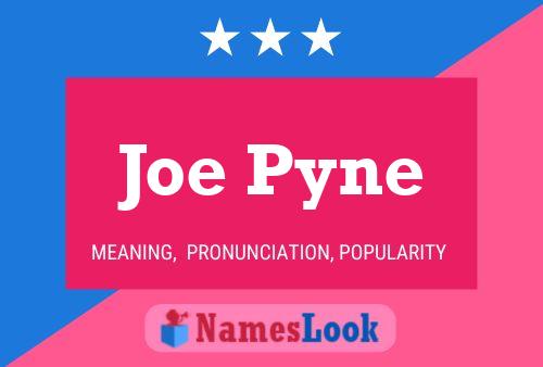 Póster del nombre Joe Pyne