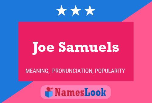 Póster del nombre Joe Samuels