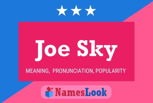 Póster del nombre Joe Sky