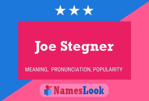 Póster del nombre Joe Stegner