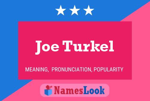 Póster del nombre Joe Turkel