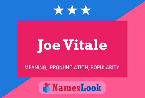 Póster del nombre Joe Vitale