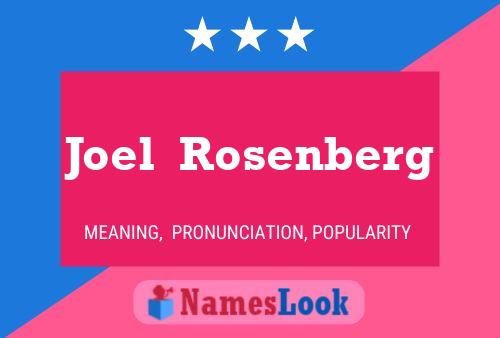 Póster del nombre Joel  Rosenberg