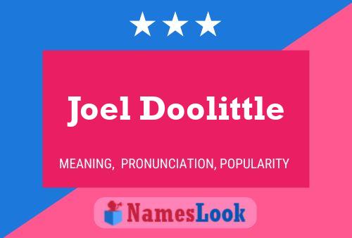 Póster del nombre Joel Doolittle