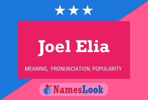 Póster del nombre Joel Elia