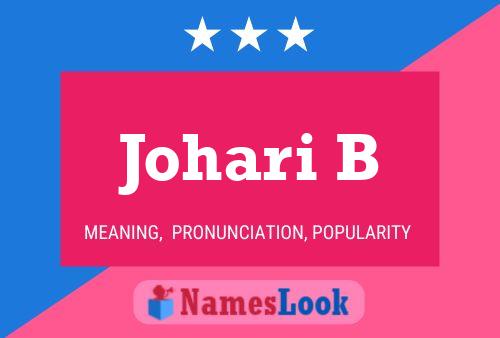 Póster del nombre Johari B