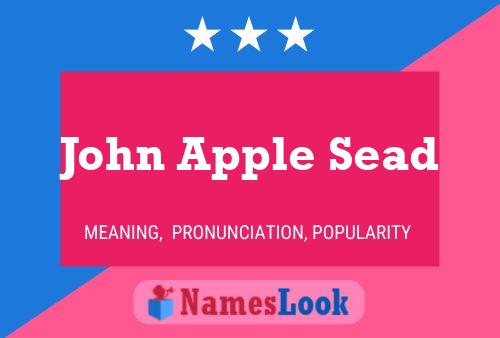 Póster del nombre John Apple Sead