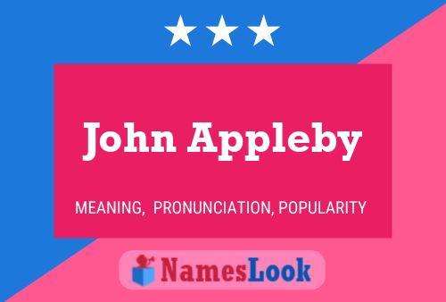 Póster del nombre John Appleby