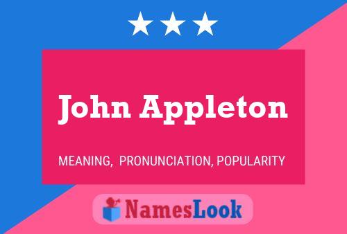 Póster del nombre John Appleton