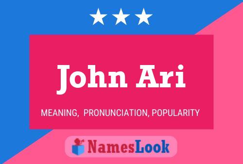 Póster del nombre John Ari