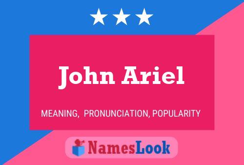 Póster del nombre John Ariel