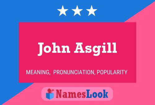 Póster del nombre John Asgill