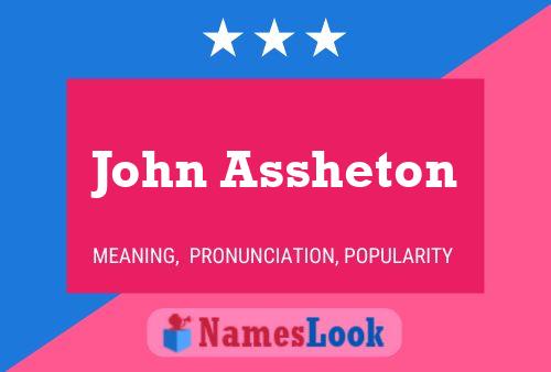 Póster del nombre John Assheton