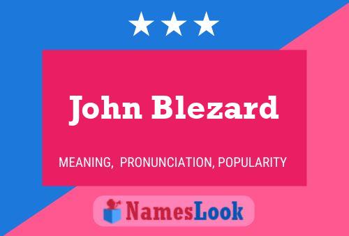 Póster del nombre John Blezard