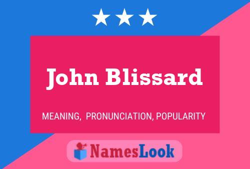 Póster del nombre John Blissard