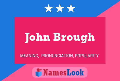 Póster del nombre John Brough