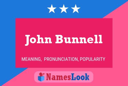 Póster del nombre John Bunnell