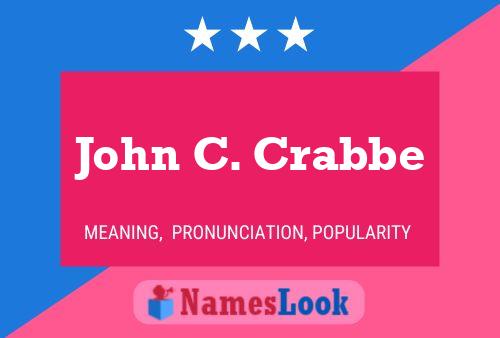 Póster del nombre John C. Crabbe