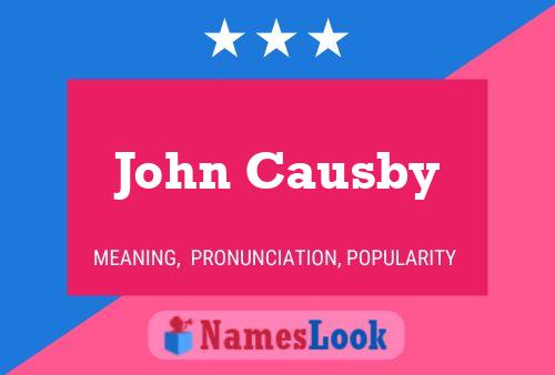 Póster del nombre John Causby