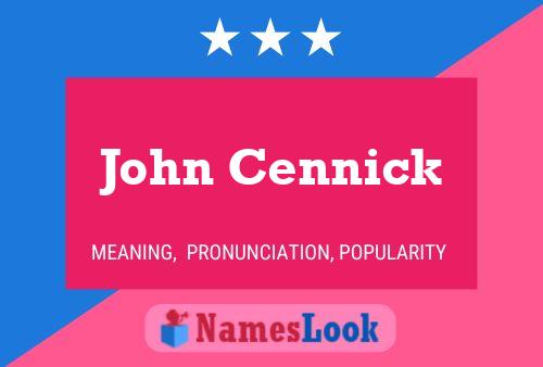 Póster del nombre John Cennick