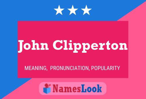 Póster del nombre John Clipperton