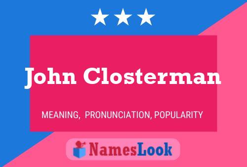 Póster del nombre John Closterman