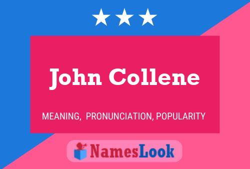 Póster del nombre John Collene